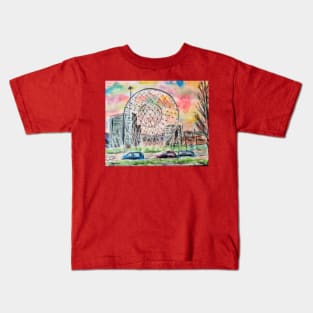 RISE    (ball on the falls) Kids T-Shirt